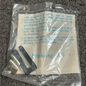 Vintage Ceiling Fan Balancing Kit New